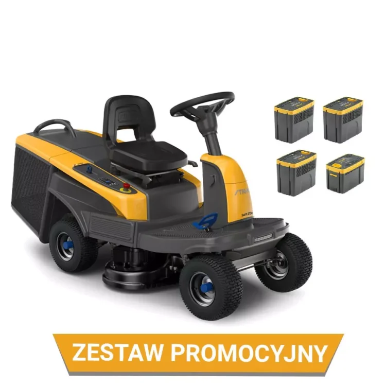 Zestaw promocyjny Traktor akumulatorowy Swift 372e 3x7,5 Ah + 1x5 Ah + podwójna szybka ładowarka